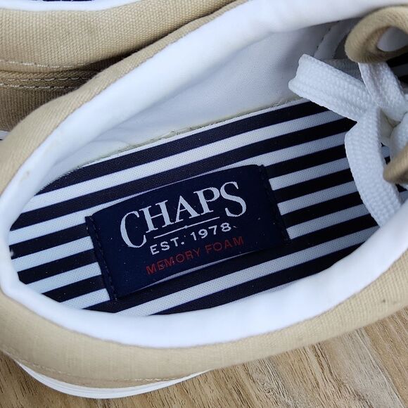 🔹️NWT Chaps Tan Chase Canvas Lace-up Sneakers Men's 8 - Picture 10 of 11